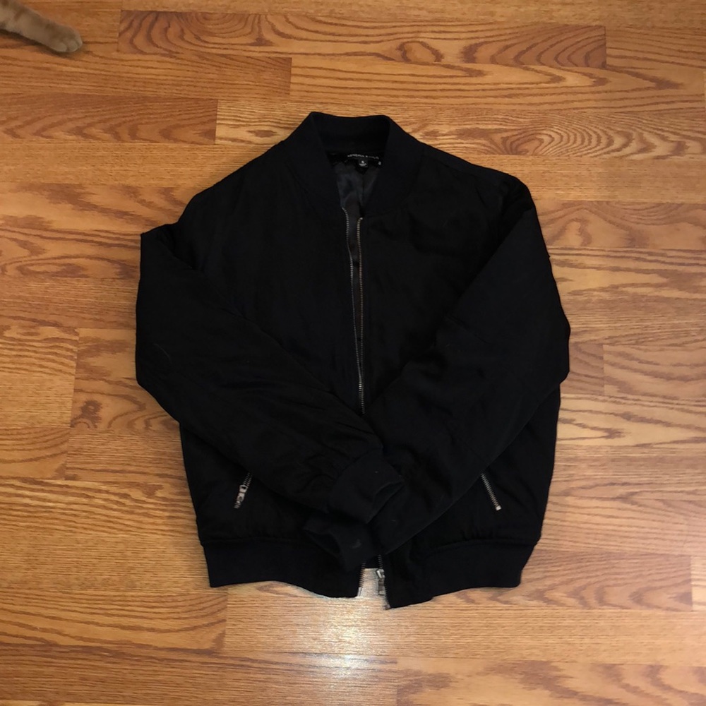 Black Kendall and Kylie Bomber Jacket